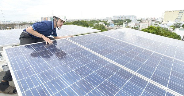 Điện mặt trời mái nhà chờ cơ chế