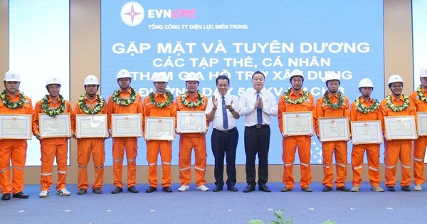 EVNCPC khen thưởng 47 tập thể, cá nhân xuất sắc tham gia thi công đường dây 500kV mạch 3
