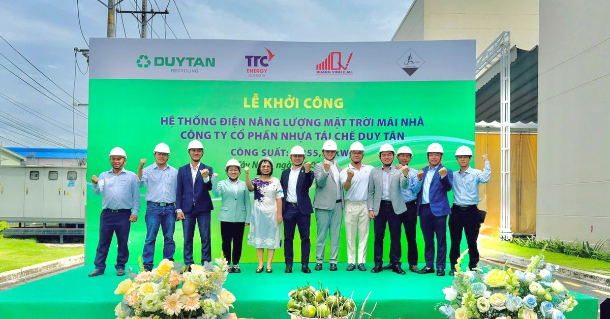 Điện mặt trời mái nhà tại DUYTAN Recycling – Bước tiến xanh hóa sản xuất