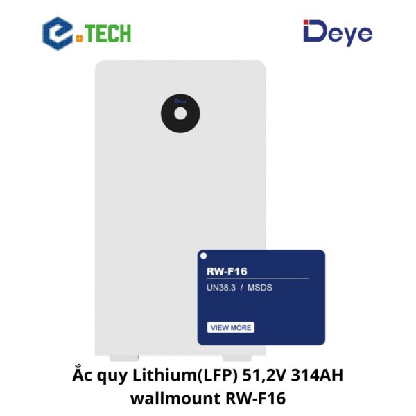 Ắc quy lithium(lfp) 51,2v 314ah wallmount